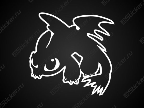 Беззубик наклейка на авто