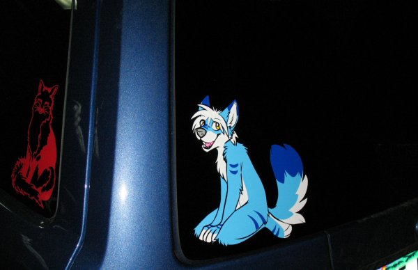 Furry наклейки на авто