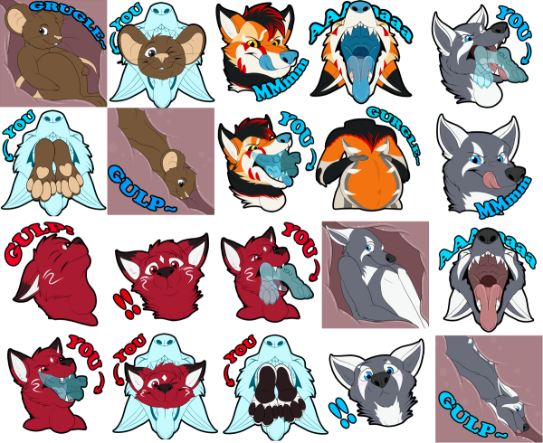 Фурри Стикеры для телеграмма