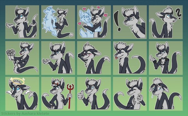 Наклейки furry