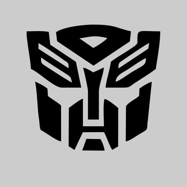 Знак автоботов на прозрачном фоне