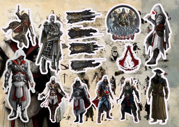 Assassin's Creed наклейка