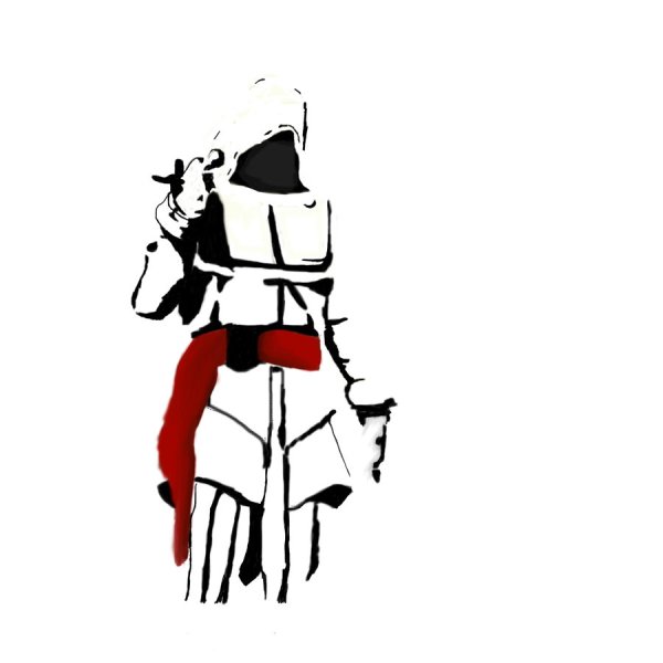 Черно белый знак ассасинов