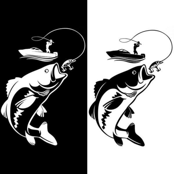 Наклейка на рыбалке