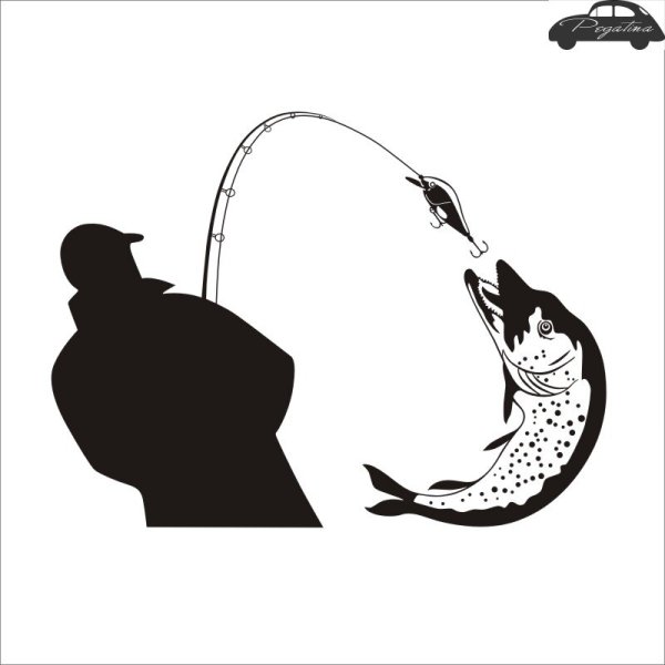 Рыбацкие наклейки