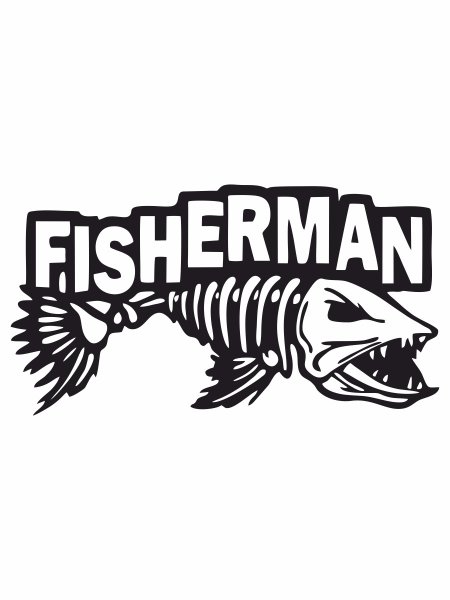 Наклейка на рыбалке