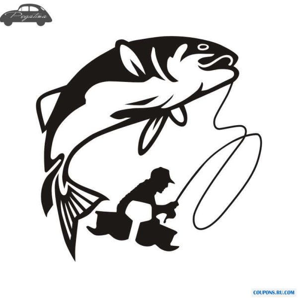 Рыболовные наклейки