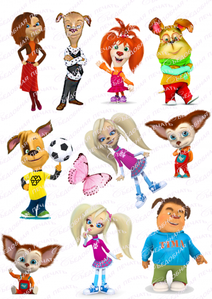 Наклейки для фигур из шаров