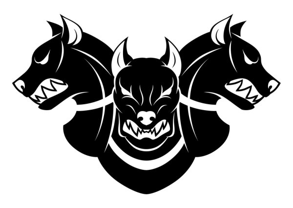 Цербер наклейка