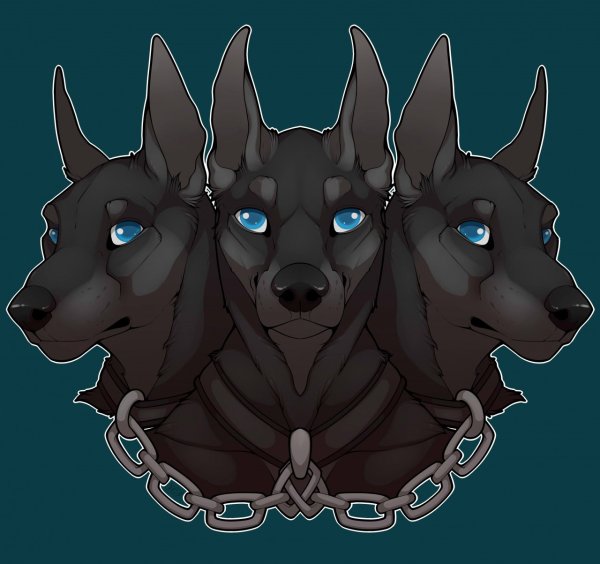 Аид и Цербер тату