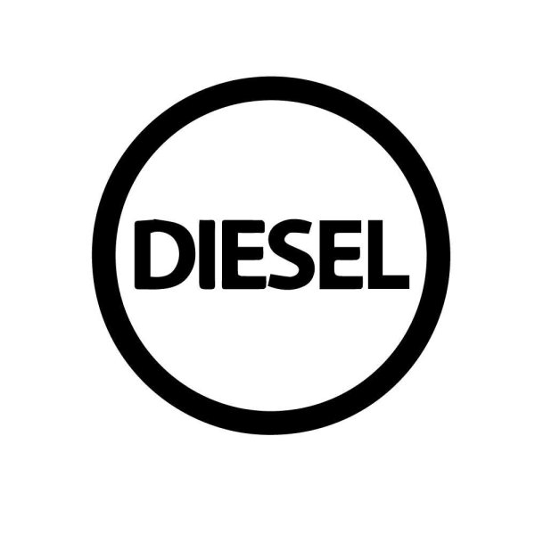 Наклейка дизель на бензобак