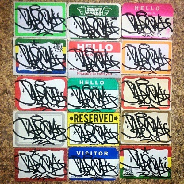Стикеры граффити Теги