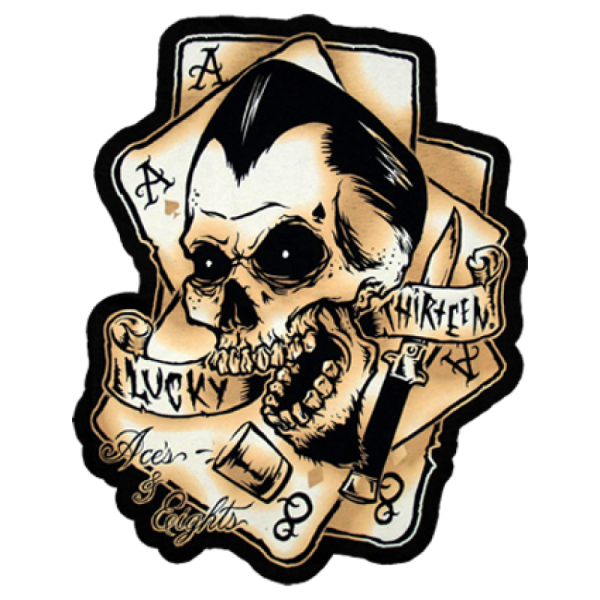 Lucky 13 наклейка