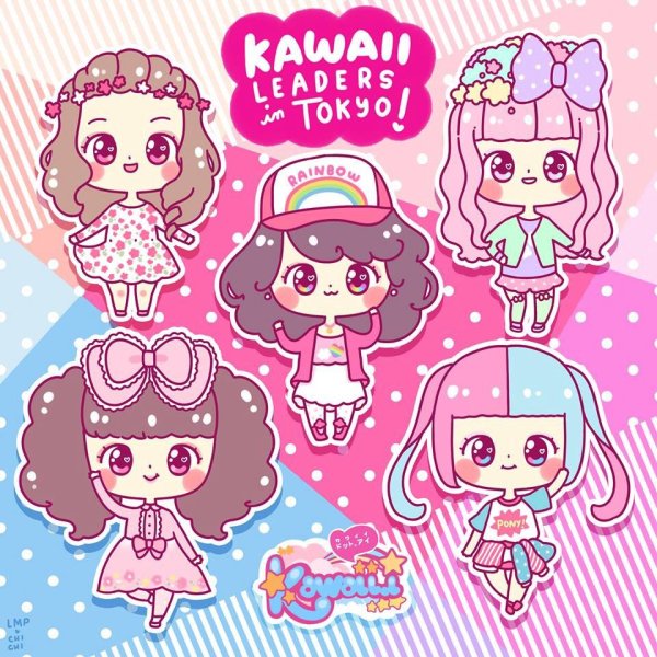 Каваи наклейки