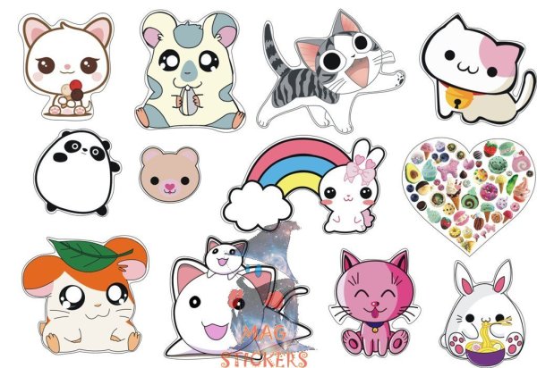 Милые наклейки