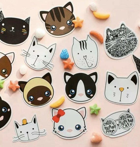 Кавайные Стикеры
