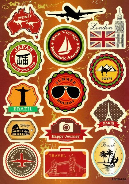 Наклейки на чемодан