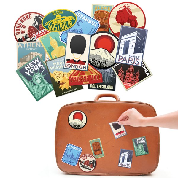 Наклейки на чемодан
