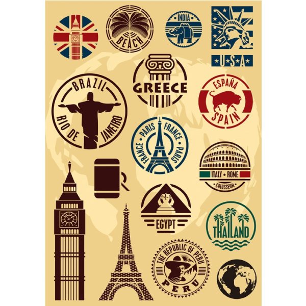 Наклейки на чемодан