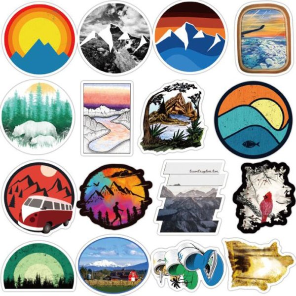 Наклейки на чемодан путешественника