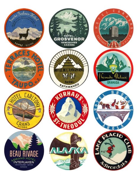 Путешествия (с наклейками)