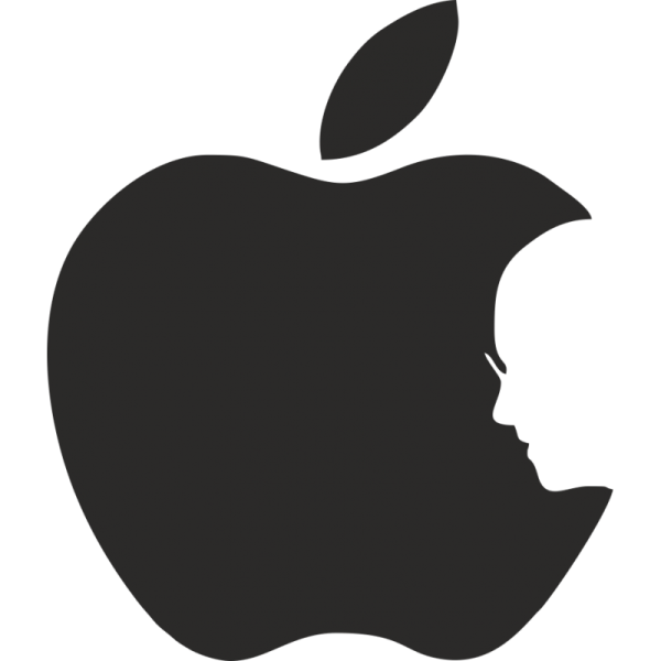 Наклейка Apple logo Metal