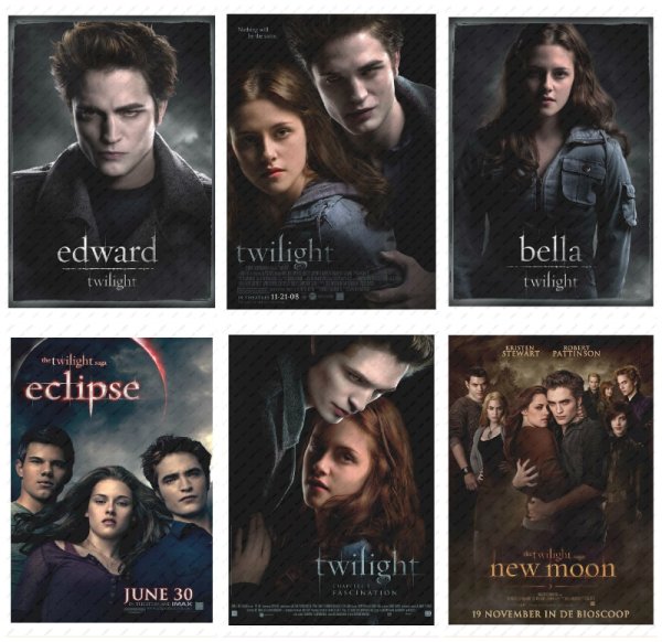 Сумерки наклейки нарисованные