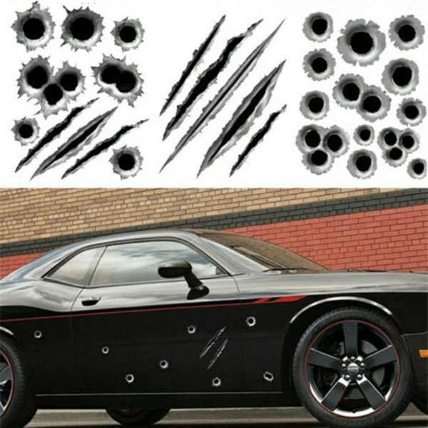 Наклейки на авто следы от когтей