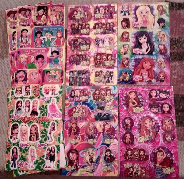 Куклы братц наклейки