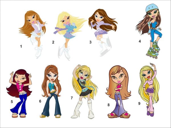 Стикеры братц