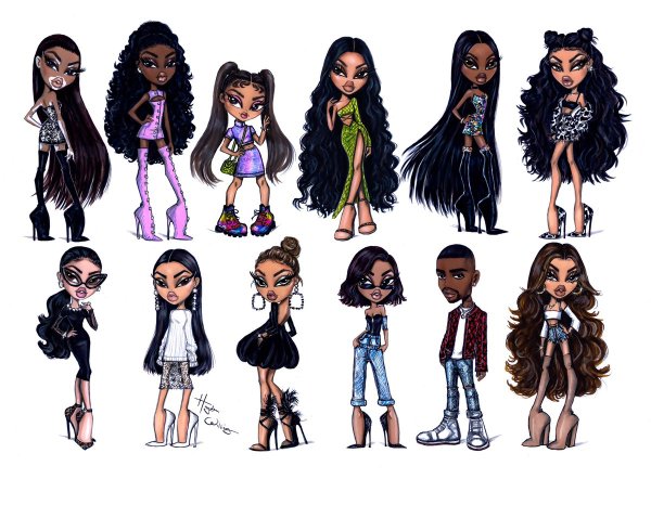 Братц лицо на прозрачном фоне