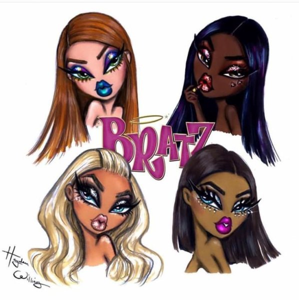 Куклы братц наклейки