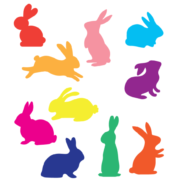 Наклейки "зайцы"