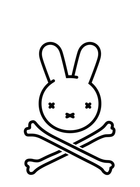 Наклейки "зайцы"