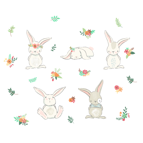 Наклейки зайчики