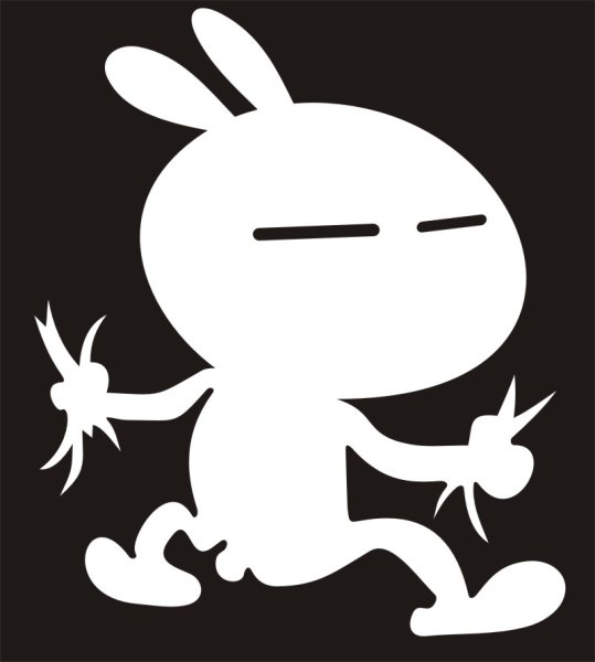 Наклейки на авто заяц