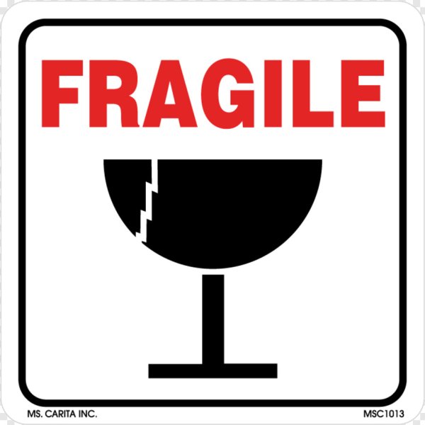 Табличка осторожно стекло