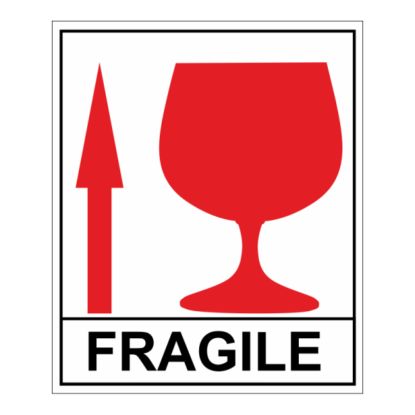 Наклейка осторожно хрупкое