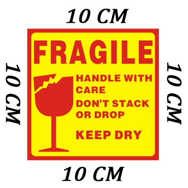 Fragile наклейка