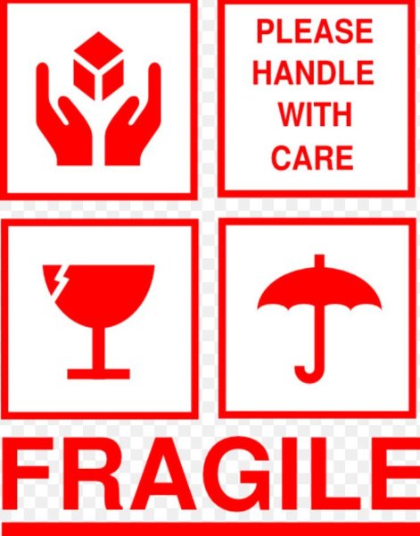 Осторожно стекло наклейка