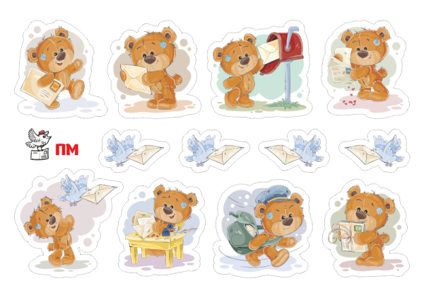 Стикеры почта России