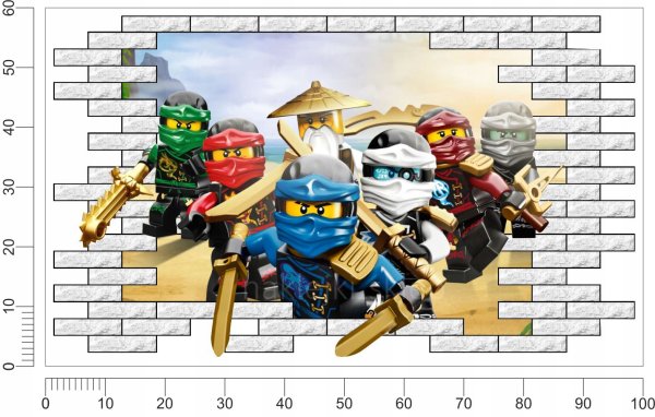 Лего наклейки на стену