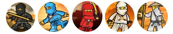 Minifigures LEGO Stickers