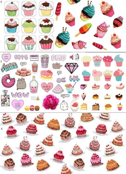 С наклейками вкусняшки