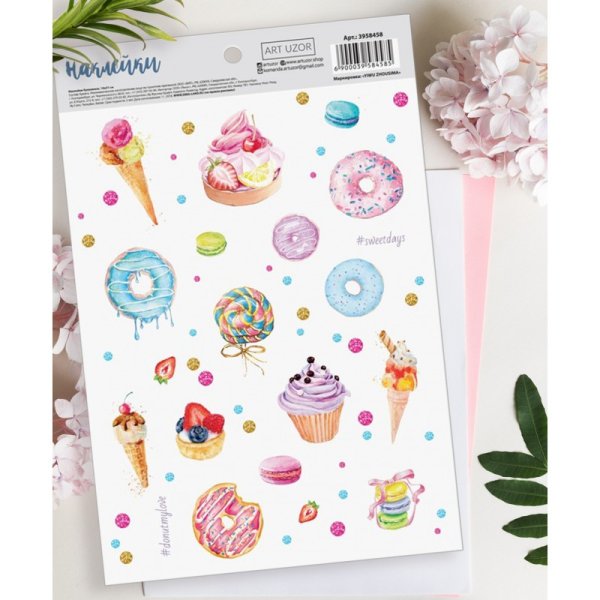 Наклейки пироженки