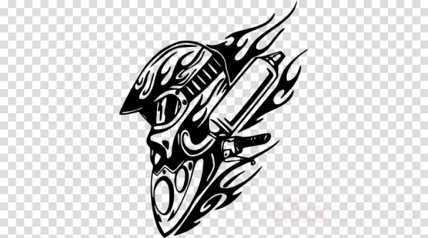 Тату мотошлем