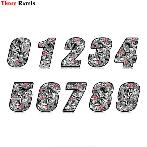 Гоночные номера наклейки