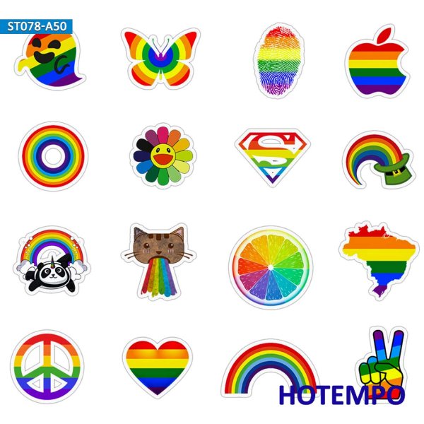 Наклейки Радуга