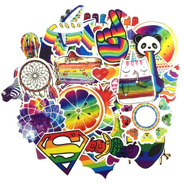 Радужные Стикеры