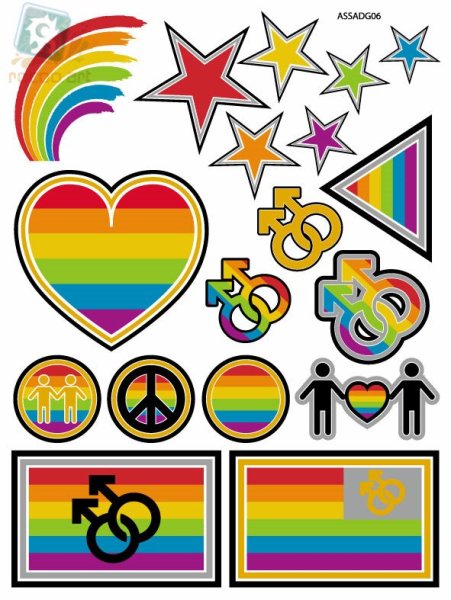 Наклейка Радуга на стену